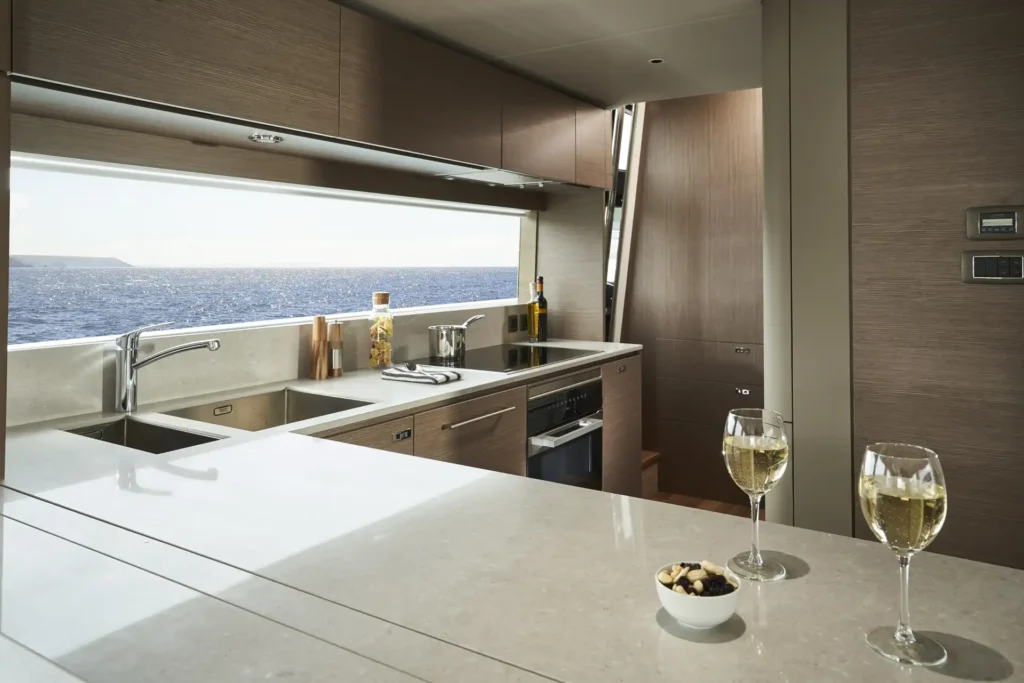 y85-interior-galley-detail-silver-oak-satin