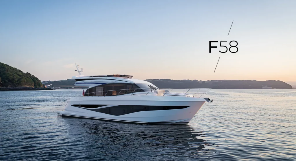 Princess F58 erhältlich bei Avcon Yacht